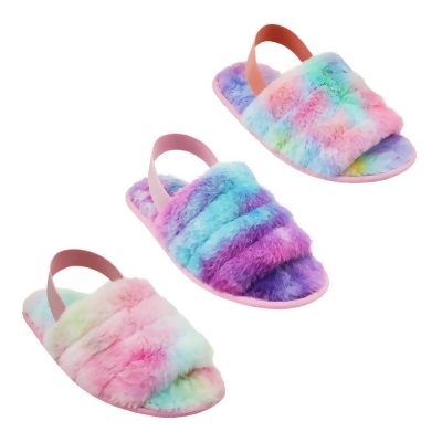 Babe 2362069 Womens Slingback Slippers with Tie Dye - Size 5-10 - Case of 36 