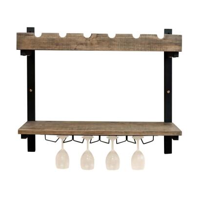 Alaterre AMBA5320 Pomona Wall Shelving with Wine Storage 