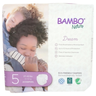 Bambo Nature KHRM00383046 Baby Diaper Care - Size 5 - Pack of 25 