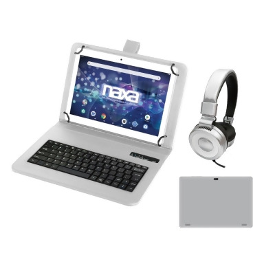 Naxa NID-1055 SILVER 10.1' Tablet with Bluetooth Keyboard, Case & Headphone Silver (NID-1055) 