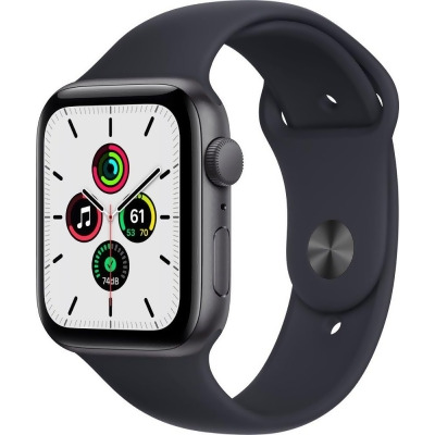 Apple MKRR3LL-A 44 mm SE Space Gray Aluminum Case Apple Watch with Midnight Sport Band 