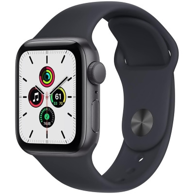 Apple MKQ13LL-A 40 mm SE Space Gray Aluminum Case Apple Watch with Midnight Sport Band 