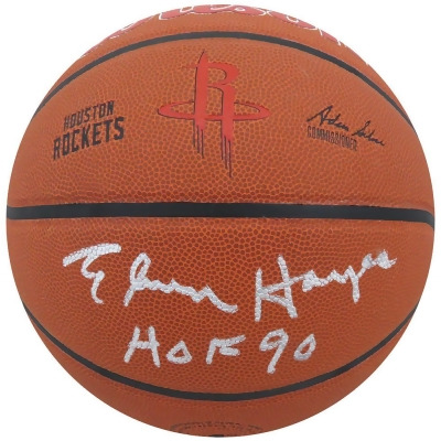 Schwartz Sports Memorabilia HAYBSK218 Elvin Hayes Signed Wilson Houston Rockets Logo NBA Basketball with HOF 90 