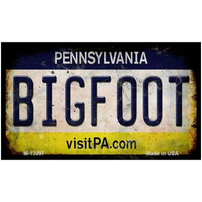 Smart Blonde M-13997 3.5 x 2 in. Bigfoot Pennsylvania Novelty Metal Magnet 