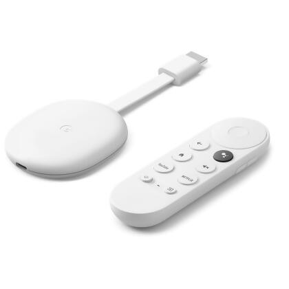 Chromecast GA01919-US 4K Snow Chromecast with Google TV 