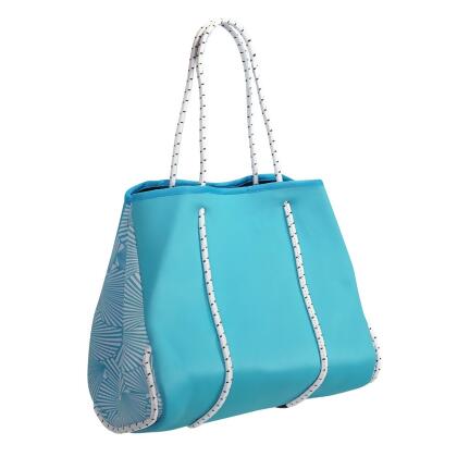 Cali Neoprene Tote with Shell Print