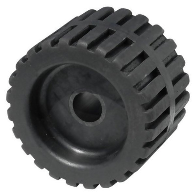 Tie Down Engineering 34-86494 4 in. Black Rubber Ribbed Wobble Roller for 1.24 in. Shaft 