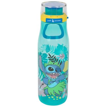 Lilo & Stitch 838122 25 oz Disney Hula Water Bottle with Silicone Handle