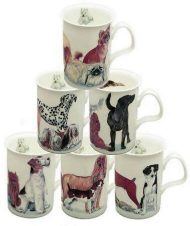 Roy Kirkham ER2132 Lancaster Mug - Dogs Galore Set of 6 
