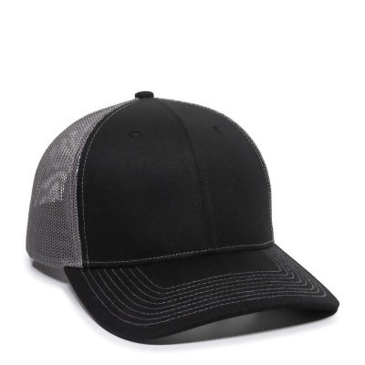 Outdoor Cap 00885792810071 Ultimate Trucker Cap, Black & Charcoal - One Size 