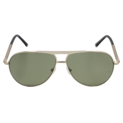 Mont Blanc M-SG-3409 MB517S 28R - Rose Gold & Green Polarized Sunglasses for Men - 62-12-140 mm 