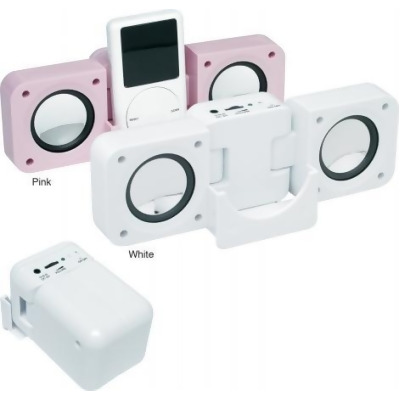 Premium 190-7354P Folding Speaker System (Case of 25) - Pink 