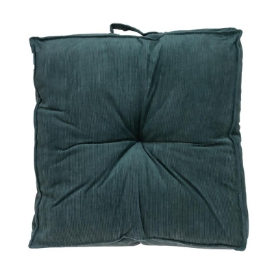 HomeRoots 402728 Corduroy Styled Charcoal Tufted Floor Pillow 