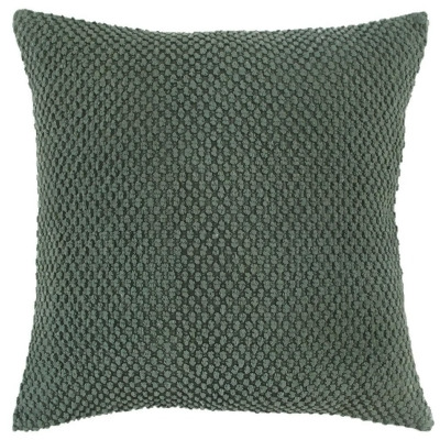 HomeRoots 403490 Olive Green Nubby Textured Modern Throw Pillow 