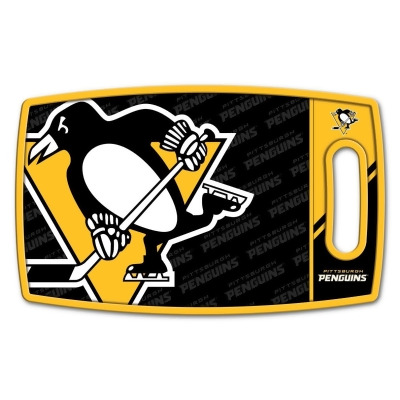 YouTheFan 1907606 NHL Pittsburgh Penguins Logo Series Cutting Board 