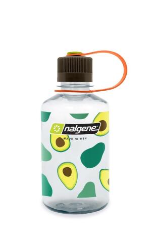 Nalgene 342783 16 oz Narrow Mouth Fruit Print Sustain Water Bottles - Avocado 