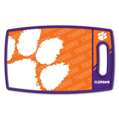 YouTheFan 1904834 NCAA Clemson Tigers Logo Series Cutting Board 