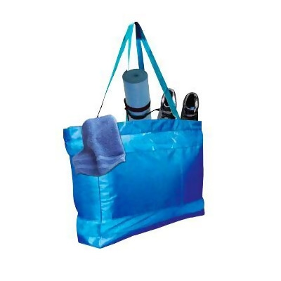 T-A Premium 06-558 19 x 15.5 x 6 in. Shopping & Grocery Tote Bag - Royal Blue 