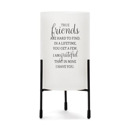 Dicksons HGC4W Hurricane Candleholder True Friends Are 