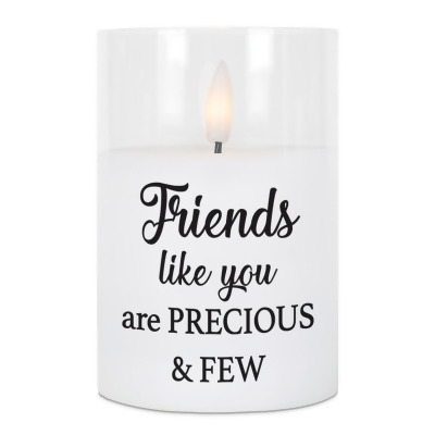 Dicksons PGC-04-23WH LED Candle Friends Like You Precious 4in 