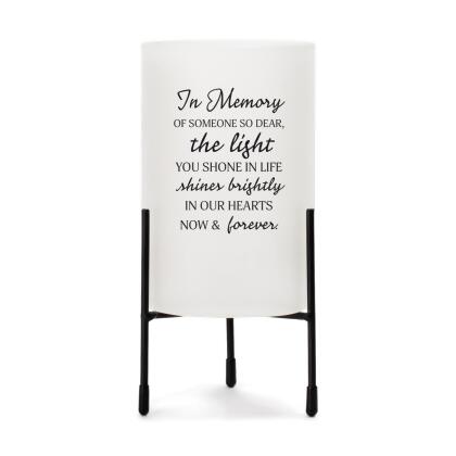 Dicksons HGC26W Hurricane Candleholder Loving Memory Of 