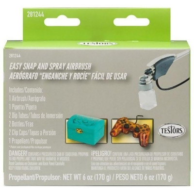 Testors TES281244 Snap & Spray Airbrush Kit 