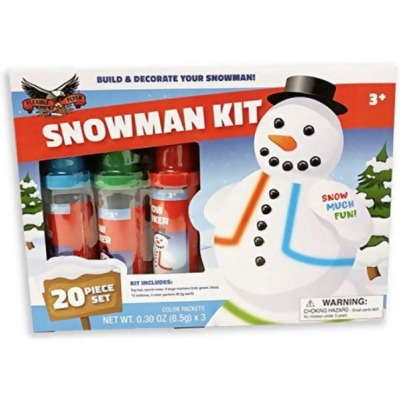 Paricon 107675 Flexible Flyer Build a Snowman Kit & Snow Art Markers, 20 Piece 
