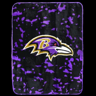 College Covers CCNFLTHSMBAL 50 x 60 in. NFL Baltimore Ravens Throw Blanket 