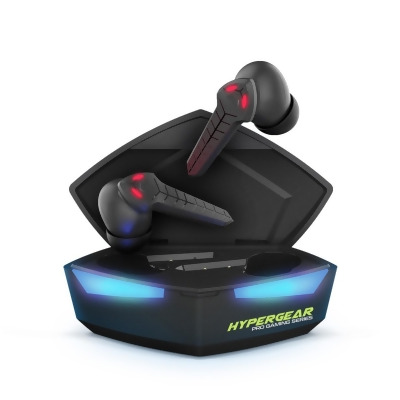 Hypercel 15524-HYP HyperGear CobraStrike True Wireless Gaming Earbuds with No Lag Audio (15524-HYP) Black 