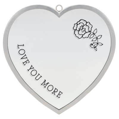 Dicksons HMW-12-06C Heart Mirror Love You More Large Silver 