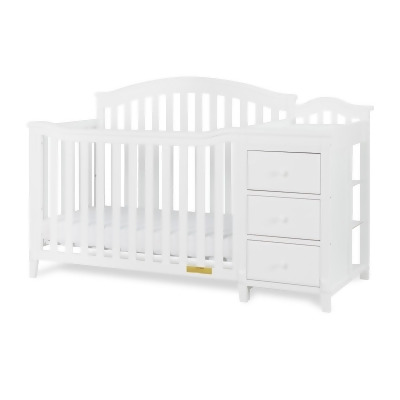 AFG Baby Furniture 4568W Kali II 4-in-1 Convertible Crib & Changer, White 