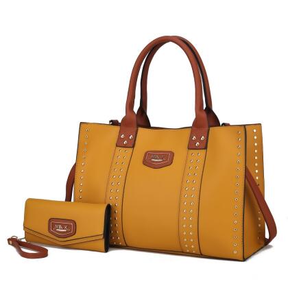 MKF Collection Margot Tote Handbag with a wallet by Mia K- 2 pieces 