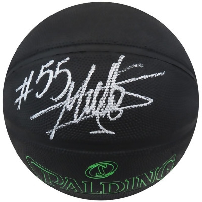 Schwartz Sports Memorabilia MUTBSK210 Dikembe Mutombo Signed Spalding Phantom Black NBA Basketball 