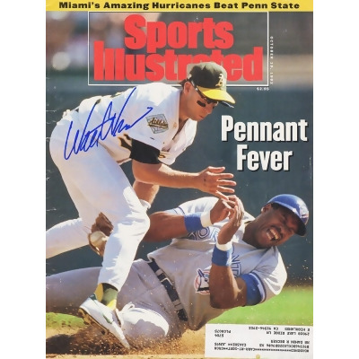 Schwartz Sports Memorabilia WEIMAG100 Walt Weiss Signed Oakland As 10-19-92 Sports Illustrated Original MLB Magazine 