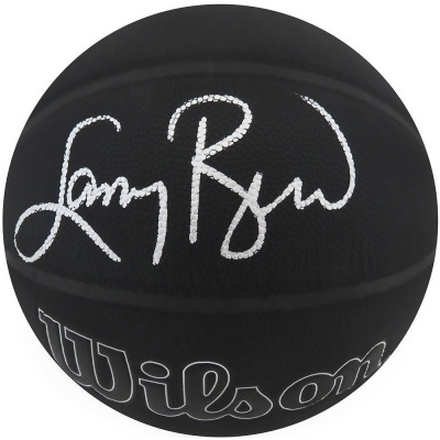 Schwartz Sports Memorabilia BIRBSK222 Larry Bird Signed Wilson Indoor & Outdoor Black 75th Anniversary Logo NBA Basketball 