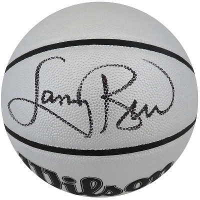Schwartz Sports Memorabilia BIRBSK223 Larry Bird Signed Wilson Indoor & Outdoor Platinum 75th Anniversary Logo NBA Basketball 