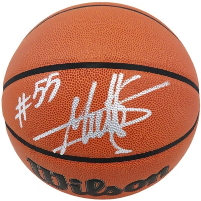 Schwartz Sports Memorabilia MUTBSK207 Dikembe Mutombo Signed Wilson Indoor & Outdoor NBA Basketball 