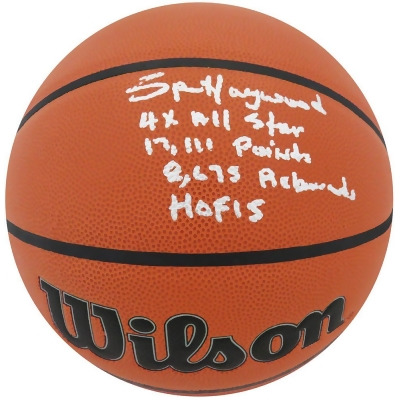Schwartz Sports Memorabilia HAYBSK224 Spencer Haywood Signed Wilson NBA Indoor & Outdoor Basketball with 4 Inscriptions 