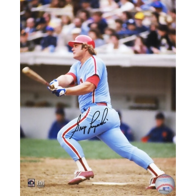 Schwartz Sports Memorabilia LUZ08P100 8 x 10 in. Greg Luzinski Signed Philadelphia Phillies Swinging MLB Action Photo 
