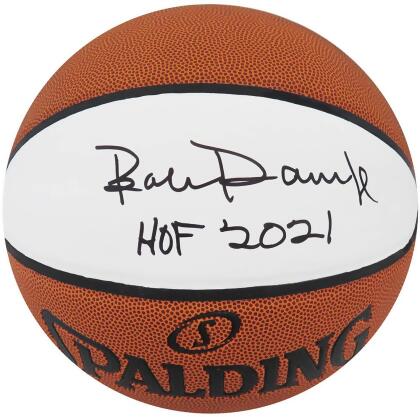 Schwartz Sports Memorabilia DANBSK209 Bob Dandridge Signed Spalding White Panel NBA Basketball with HOF 2021 Inscription 