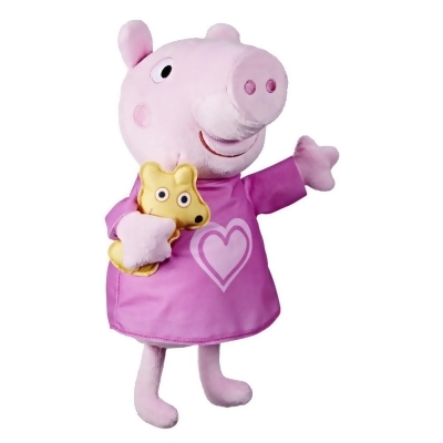 Hasbro HSBF3777 Peppa Pig Bedtime Lullabies Singing Plush Doll - Set of 2 