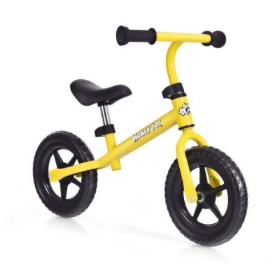 Total Tactic TQ10056YW Kids No Pedal Balance Bike with Adjustable Handlebar & Seat, Yellow 