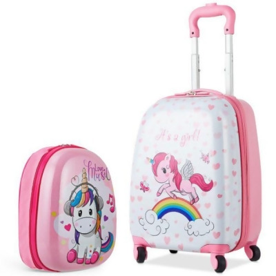 Total Tactic BG51213 Kids Luggage Set for 12 in. Backpack & 16 in. Kid Carry on Suitcase with Wheels - 2 Piece 