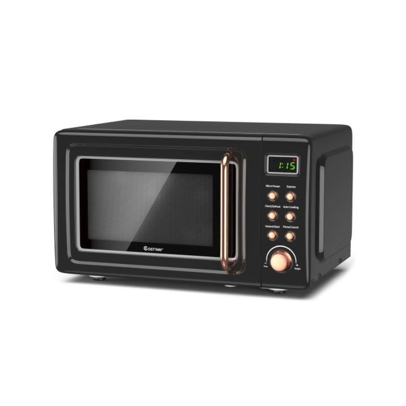 Total Tactic Ep23853gd 700W Retro Countertop Microwave Oven with 5 Micro  Power & Auto Cooking Function, Golden - All - Yahoo Shopping