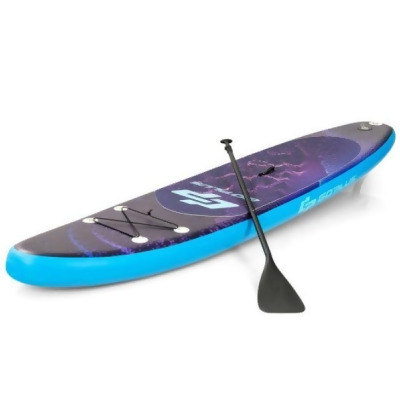 Total Tactic SP37443-L 11 ft. Inflatable Stand Up Paddle Board Surfboard with Bag Aluminum Paddle Pump - Large 