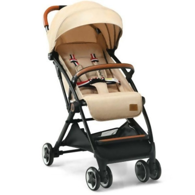 Total Tactic BB5624BE Lightweight Aluminium Frame Baby Stroller with Net, Beige 