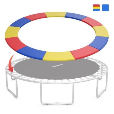 Total Tactic TW10078CL 14 ft. Waterproof & Tear-Resistant Universal Trampoline Safety Pad Spring Cover, Multi Color 