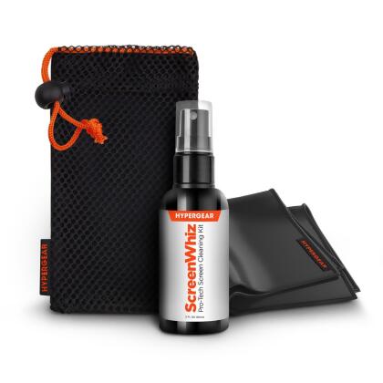 Hypercel 15587-HYP HyperGear ScreenWhiz 3-in-1 Screen Cleaning Kit w/ Cloth & Solution (15587-HYP) 