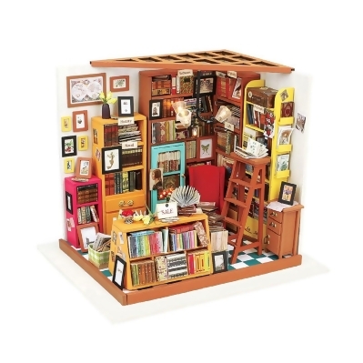 Rolife DG102 DIY Sams Study Room Miniature Dollhouse 