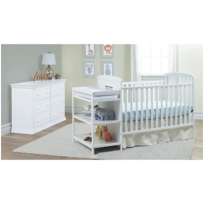 Suite Bebe 24900-WH Ramsey Crib & Changer Combo, White 